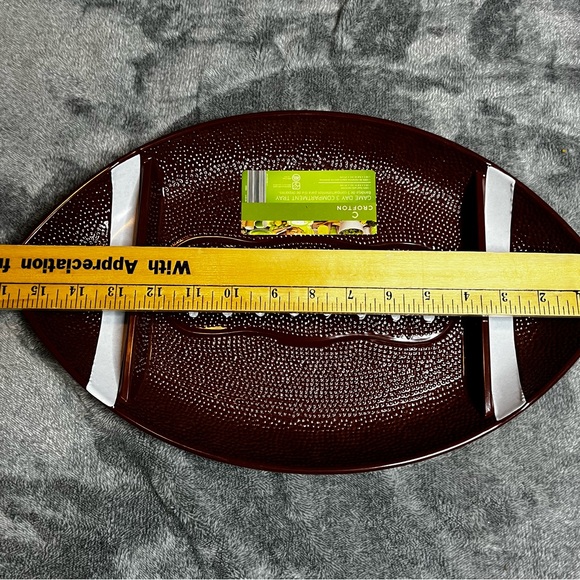 Crofton Plastic Football Game Day 3 Tray Compartments - Picture 8 of 8